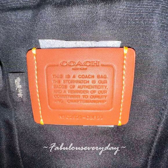 Coach Men's Sprint Sling Pack In Leather/Gunmetal/Dark Teal CBF63 NWT - Picture 5 of 9